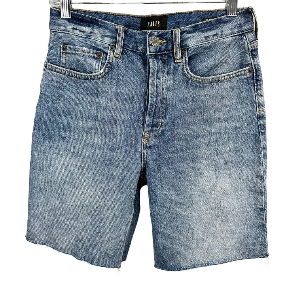 Rails Beachwood High‎ Rise Bermuda Shorts in Lake